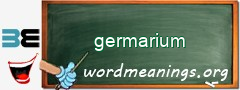 WordMeaning blackboard for germarium